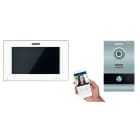 FERMAX - MEET 1TN Videoset, Alu/ silber 10 WIT Monitor weiß
