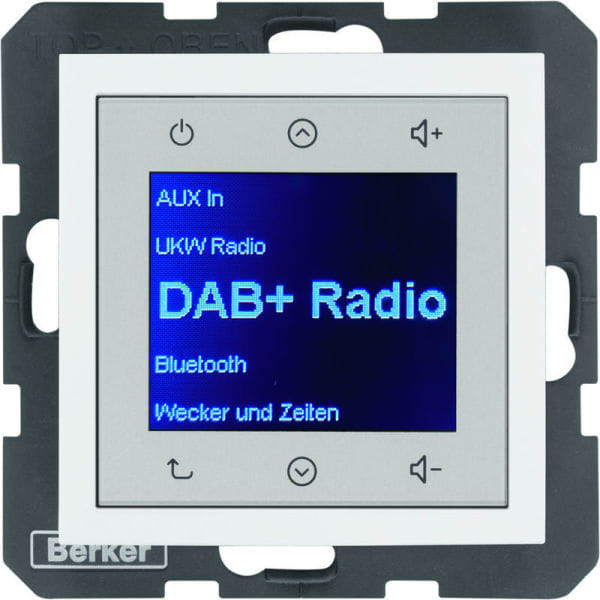BERKER - S.1/B.x Radio Touch DAB+/Bluet. polarweiß glänzend