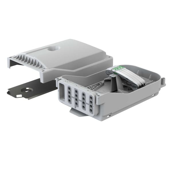 KAISER - Gebäudeverteiler E3S Connect, max 8 Kassetten, E3S-LC/APC, 16 Ausgänge