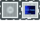 BERKER - Q.x Radio Touch DAB+ Set mit LS, polarweiß samt
