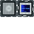 BERKER - Q.x Radio Touch DAB+/Bluet. Set mit LS, anthrazit matt