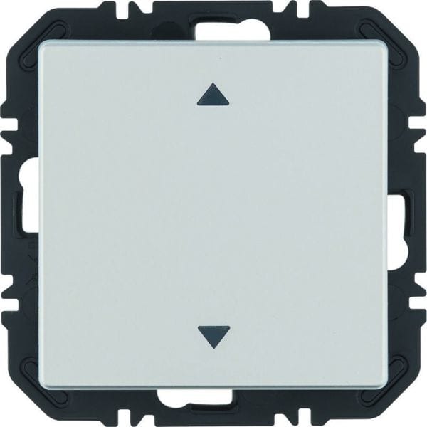 BERKER - Q.x EnOcean Modul mit Wippe 1fach mit Pfeil Aufdruck, alu samt