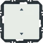 BERKER - Q.x EnOcean Modul mit Wippe 1fach mit Pfeil Aufdruck, polarweiß samt
