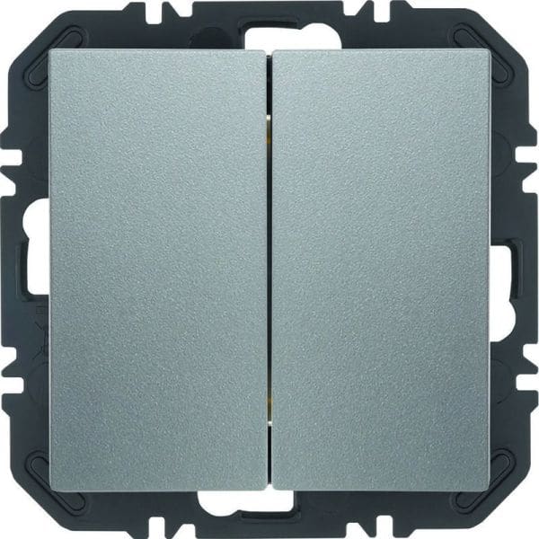 BERKER - S.1/B.x Hue Funk Wandsender-Modul Kit 2fach alu matt lackiert