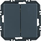 BERKER - Q.x EnOcean Modul mit Wippe 2fach anthrazit samt