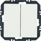 BERKER - Q.x EnOcean Modul mit Wippe 2fach polarweiß samt