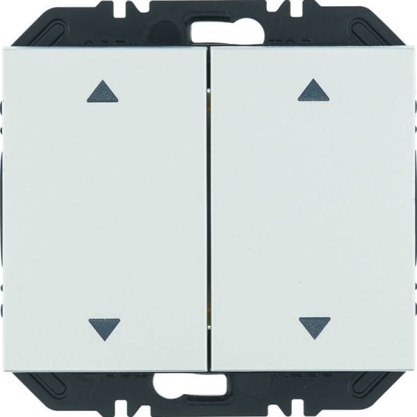 BERKER - K.x EnOcean Modul mit Wippe 2fach mit Pfeil Aufdruck, alu matt