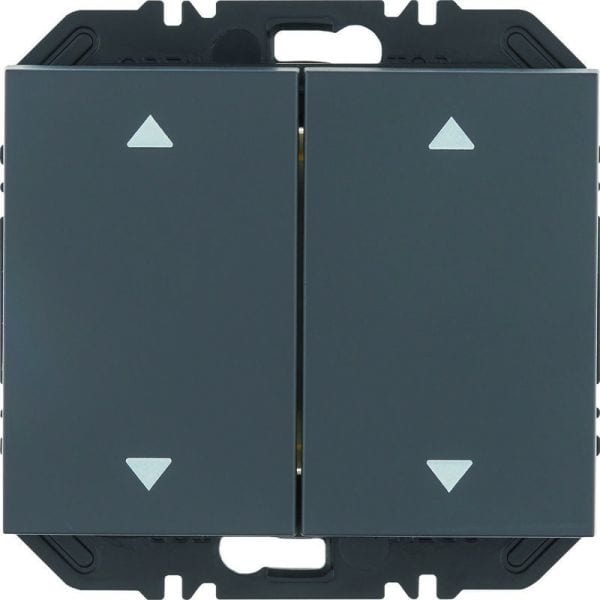 BERKER - K.x EnOcean Modul mit Wippe 2fach mit Pfeil Aufdruck, anthrazit matt