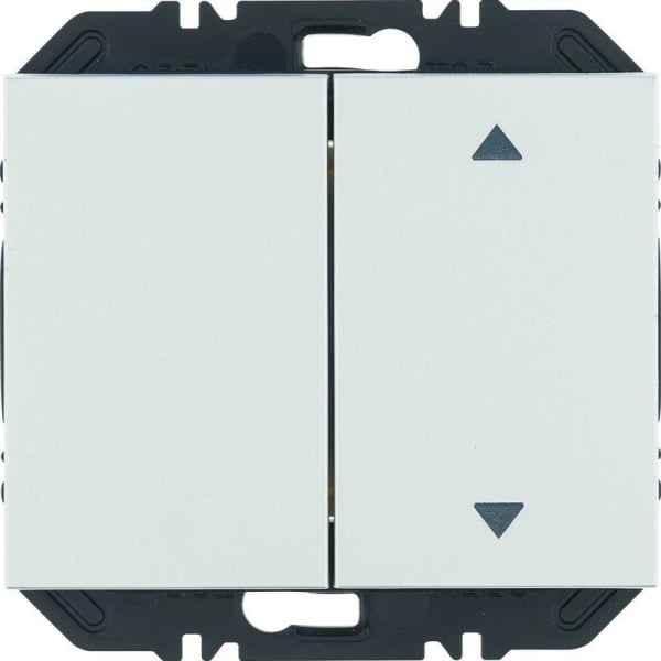 BERKER - K.x EnOcean Modul mit Wippe 2fach mit eins. Pfeil Aufdruck, alu samt