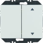BERKER - K.x EnOcean Modul mit Wippe 2fach mit eins. Pfeil Aufdruck, alu samt