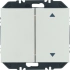 BERKER - K.x EnOcean Modul mit Wippe 2fach mit eins. Pfeil Aufdruck, Edelstahl matt