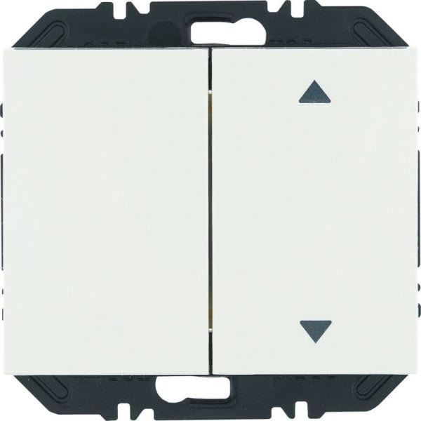 BERKER - K.x EnOcean Modul mit Wippe 2fach mit eins. Pfeil Aufdruck, pw. glänzend