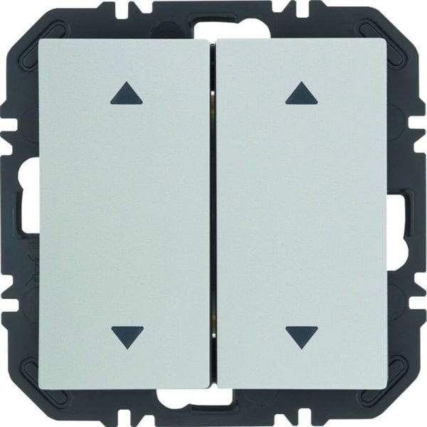 BERKER - S.1/B.x EnOcean Modul mit Wippe 2fach mit Pfeil Aufdruck, polarweiß matt