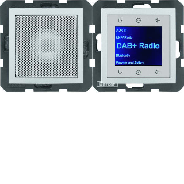 BERKER - S.1/B.x Radio Touch DAB+ Set mit LS, alu matt