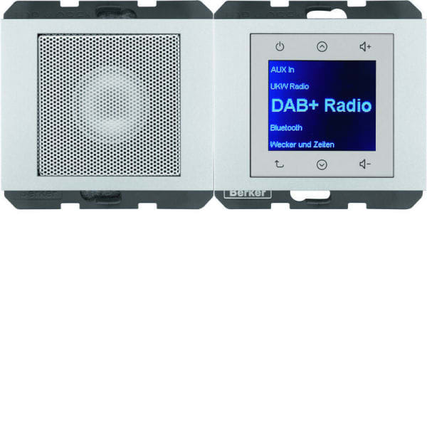 BERKER - K.5 Radio Touch DAB+ Set mit LS, alu matt
