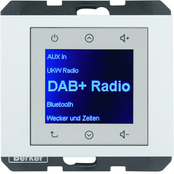 BERKER - K.1 Radio Touch DAB+ polarweiss glänzend