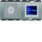 BERKER - K.5 Radio Touch DAB+/Bluet. Set mit LS, Edelstahl