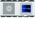 BERKER - K.1 Radio Touch DAB+/Bluet. Set mit LS, polarweiß glänzend