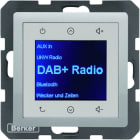 BERKER - Q.x Radio Touch DAB+/Bluet. alu samt