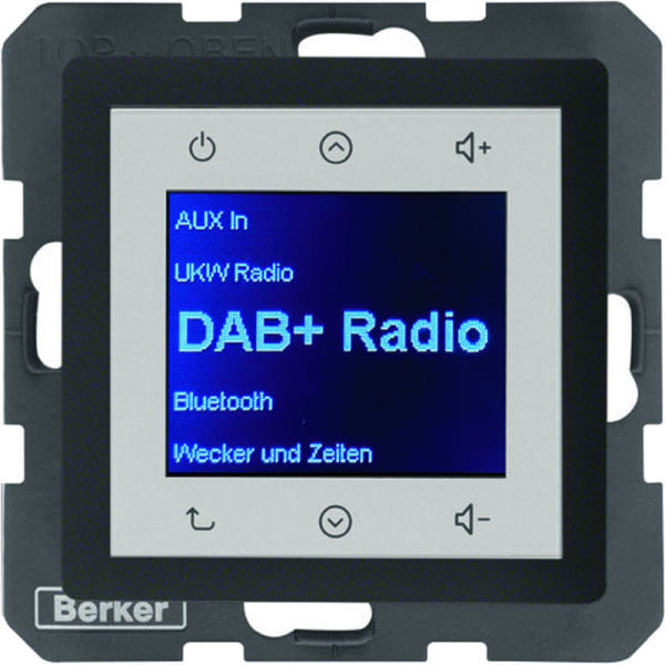 BERKER - Q.x Radio Touch DAB+ schwarz matt