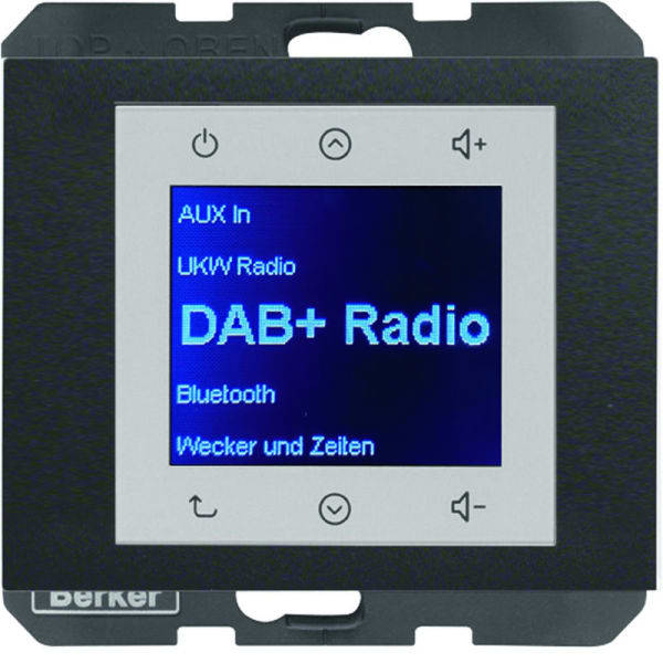 BERKER - K.1 Radio Touch DAB+/Bluet. anthrazit matt