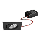 BRUMBERG - BB05 Einbaustr.set quadr. str. sw. 230V 6W 3000K 38°