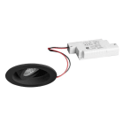 BRUMBERG - TIRRELdeep LED-Einbaustr.set rund, sw.m. 230V 6W 3000K 38°