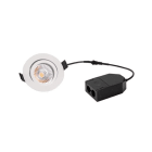 BRUMBERG - LOOP-R LED-Einbaustr.set rund, str.ws. 230V 5W 3000K 38°