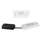 BRUMBERG - BB37 Einbaustr.set quadr. str.ws. 230V 7W 3000K DALI 40°