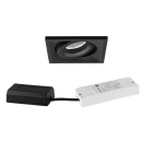 BRUMBERG - BB37 Einbaustr.set quadr. str.sw. 230V 7W 3000K DALI 40°