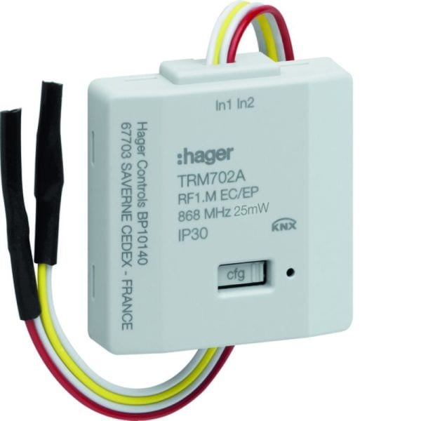 HAGER - KNX-RF Tasterschnittstelle 2fach Batterieversorgt Up