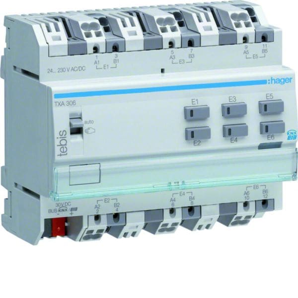 HAGER - KNX Binäreingang 6fach, universal REG