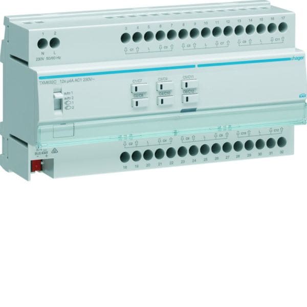 HAGER - KNX easy Rollladen-/Jalousieaktor 12fach 230 V REG