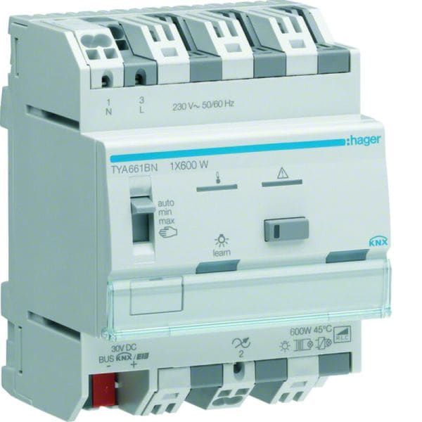 HAGER - KNX Universaldimmaktor 1fach 1x600W REG