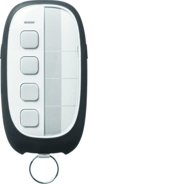 HAGER - KNX-RF Handsender 4-Kanal mit Beschriftungsfeld polarweiß/grau