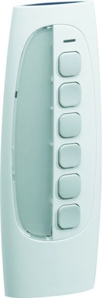 HAGER - KNX-RF Handsender 6-Kanal mit Beschriftungsfeld polarweiß/grau