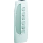 HAGER - KNX-RF Handsender 6-Kanal mit Beschriftungsfeld polarweiß/grau