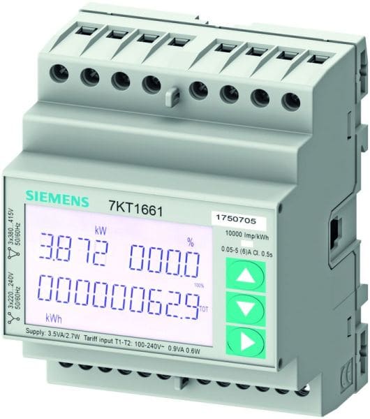 MENNEKES PV - SIEMENS Messgerät 3ph,400 V,5A Wandlerm. Modbus RTU/ASCII,Schein/Wirk/Blindenerg.