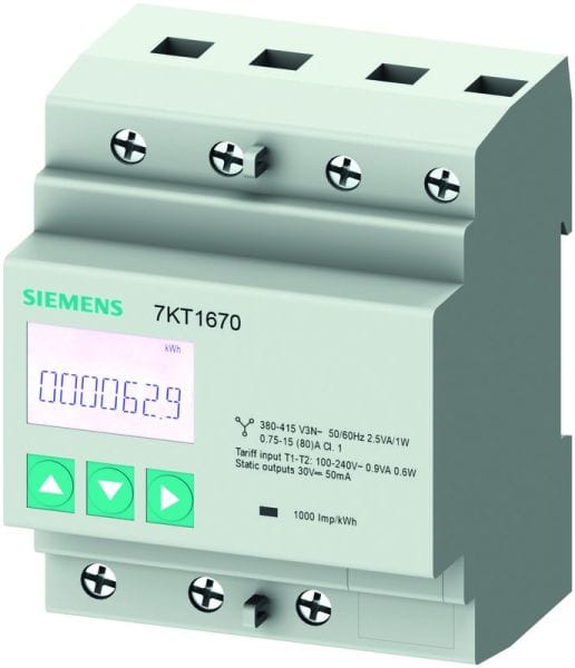 MENNEKES PV - SIEMENS Messgerät 3ph,400 V,80A Direktm. Modbus RTU/ASCII,Schein/Wirk/Blindenerg.