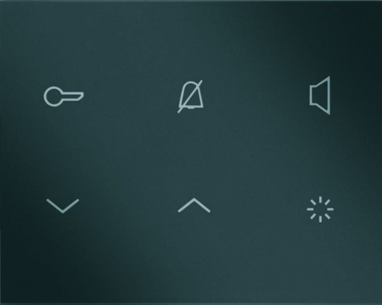 ELCOM - Innenstation Audio AP 2Draht anthrazit matt TOUCH