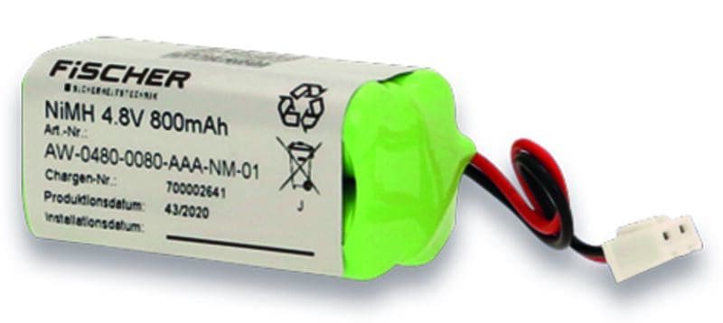 FISCHER - Akku AW-0480-0080-AAA-NM-01 NM-01, Akkuwürfel 4,8 V / 08 Ah NiMH