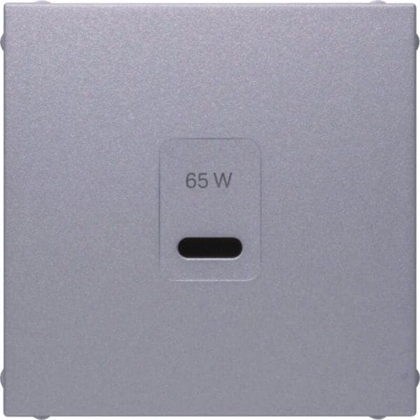 BERKER - S.1/B.x Zentralstück für USB für PD Power Modul alu matt