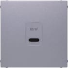 BERKER - S.1/B.x Zentralstück für USB für PD Power Modul alu matt