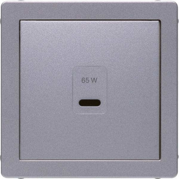 BERKER - Q.x Zentralstück für USB für PD Power Modul alu samt