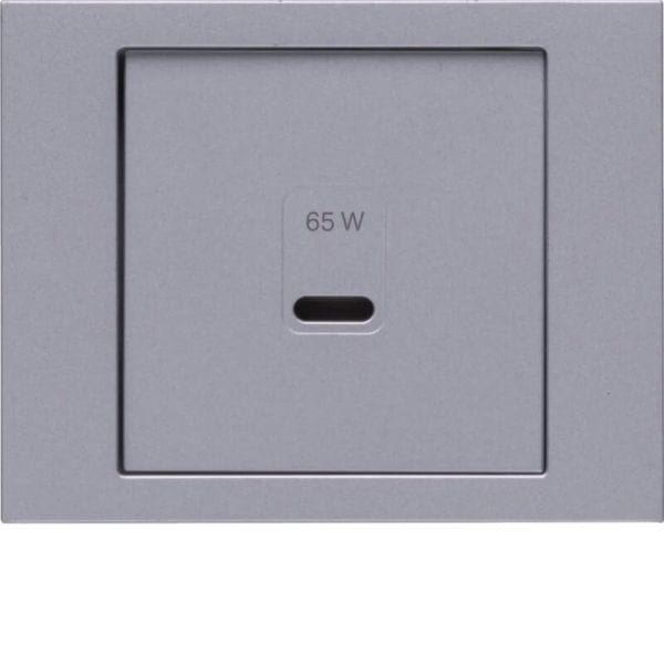 BERKER - K.5 Zentralstück für USB für PD Power Modul Aluminium