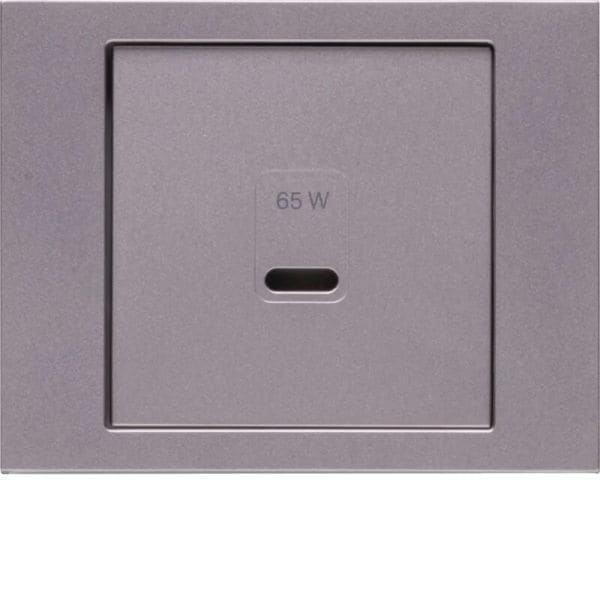 BERKER - K.5 Zentralstück für USB für PD Power Modul Edelstahl