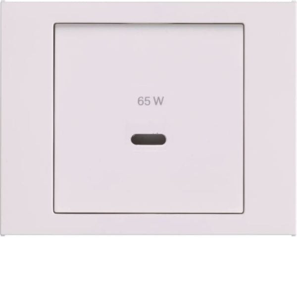 BERKER - K.1 Zentralstück für USB für PD Power Modul polarweiß glänzend