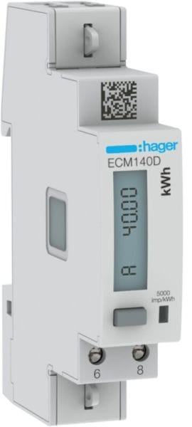 HAGER - Energiezähler 1ph,direkt 40A, MBUS, MID