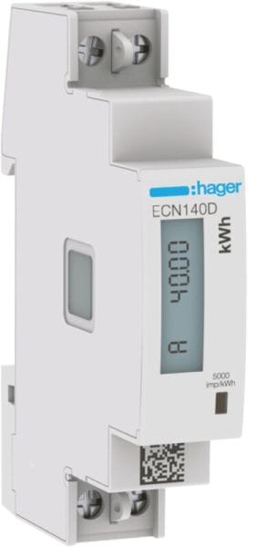 HAGER - Energiezähler 1phasig,direkt 40A