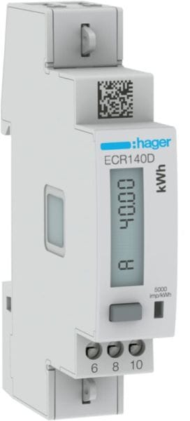 HAGER - Energiezähler 1ph,direkt 40A, MODBUS,MID